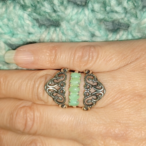 Australian Chrysoprase ring - Picture 11 of 11